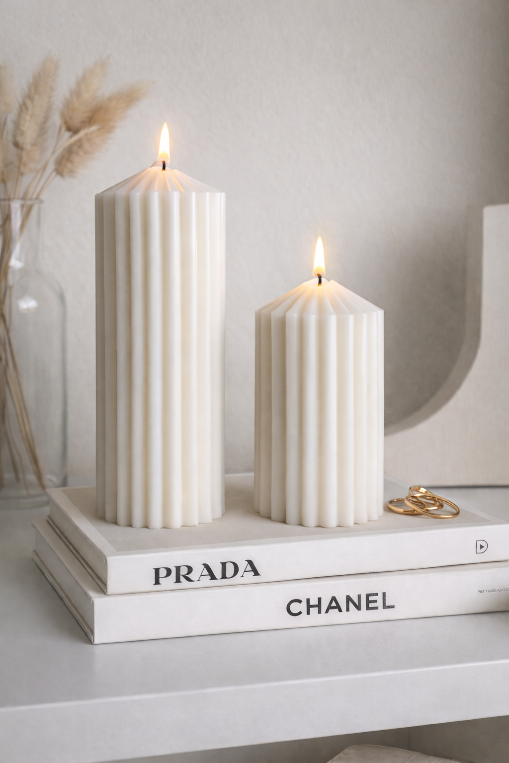 Danusia Pillar Candle – Ivory