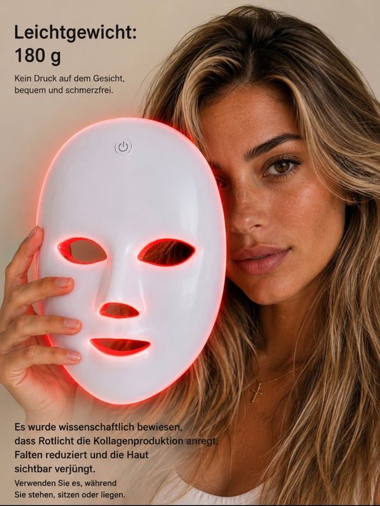 GlowMask Pro – 7-Farben LED-Gesichtsmaske für ein strahlendes Hautbild