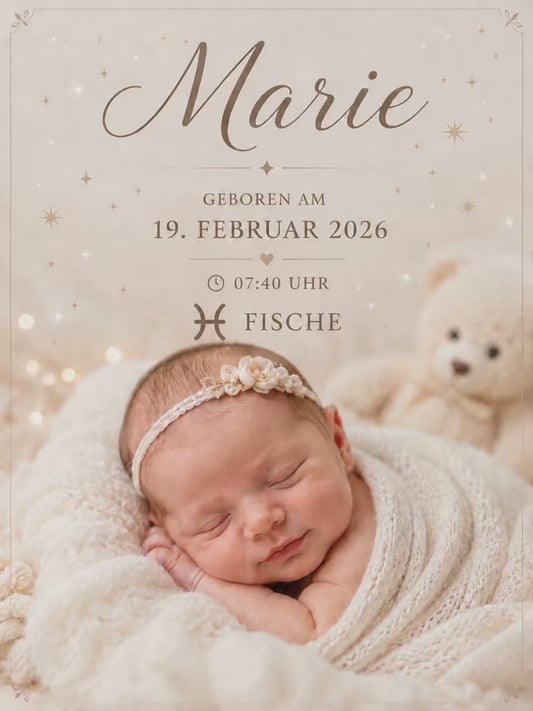 👶 Persönliches Geburtshoroskop als Geschenk zur Geburt!